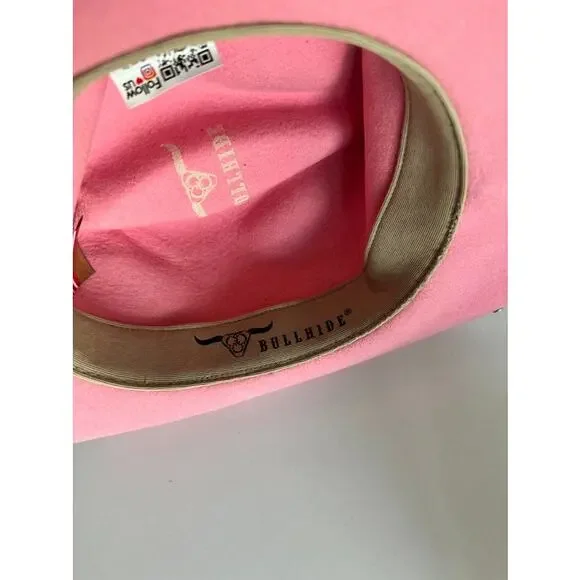 Bullhide Lil’ Pardner Pink Cowboy Hat Kids Youth NWT - Picture 11 of 14